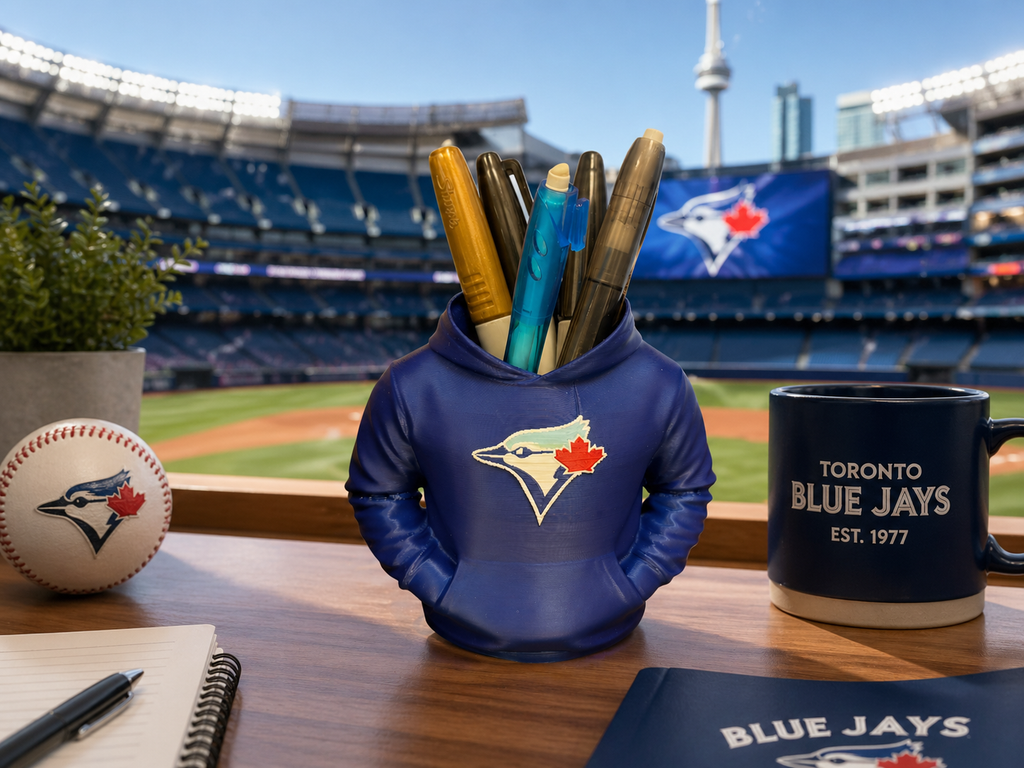 3D Printed Toronto Blue Jays Pen Holder