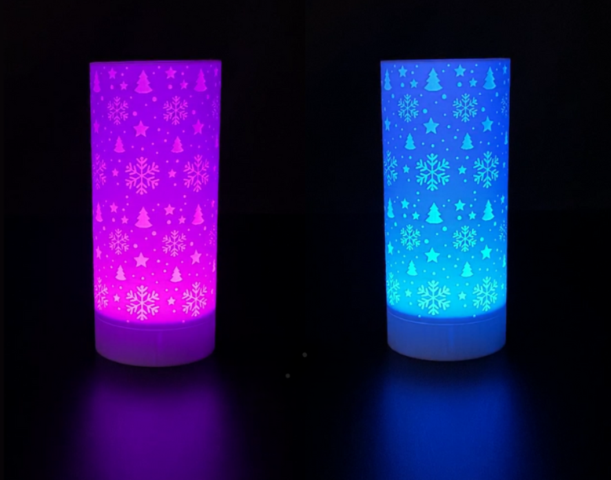 3D Printed Night Light - White Christmas