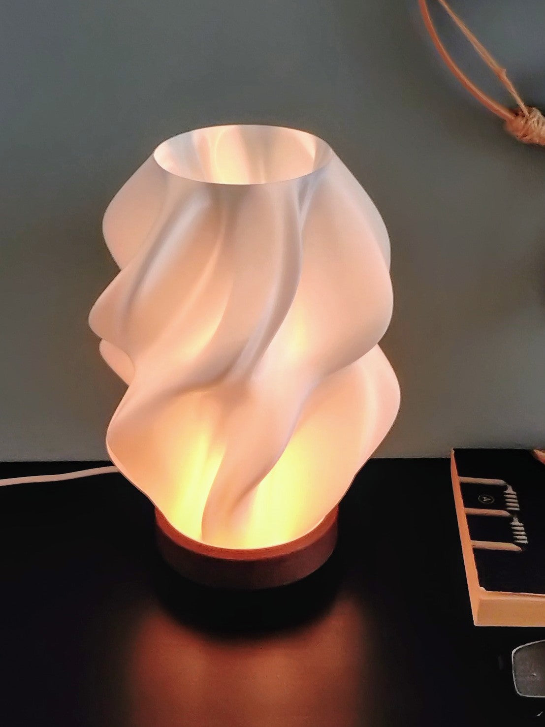 3D Printed Night Light - Designer Swirl