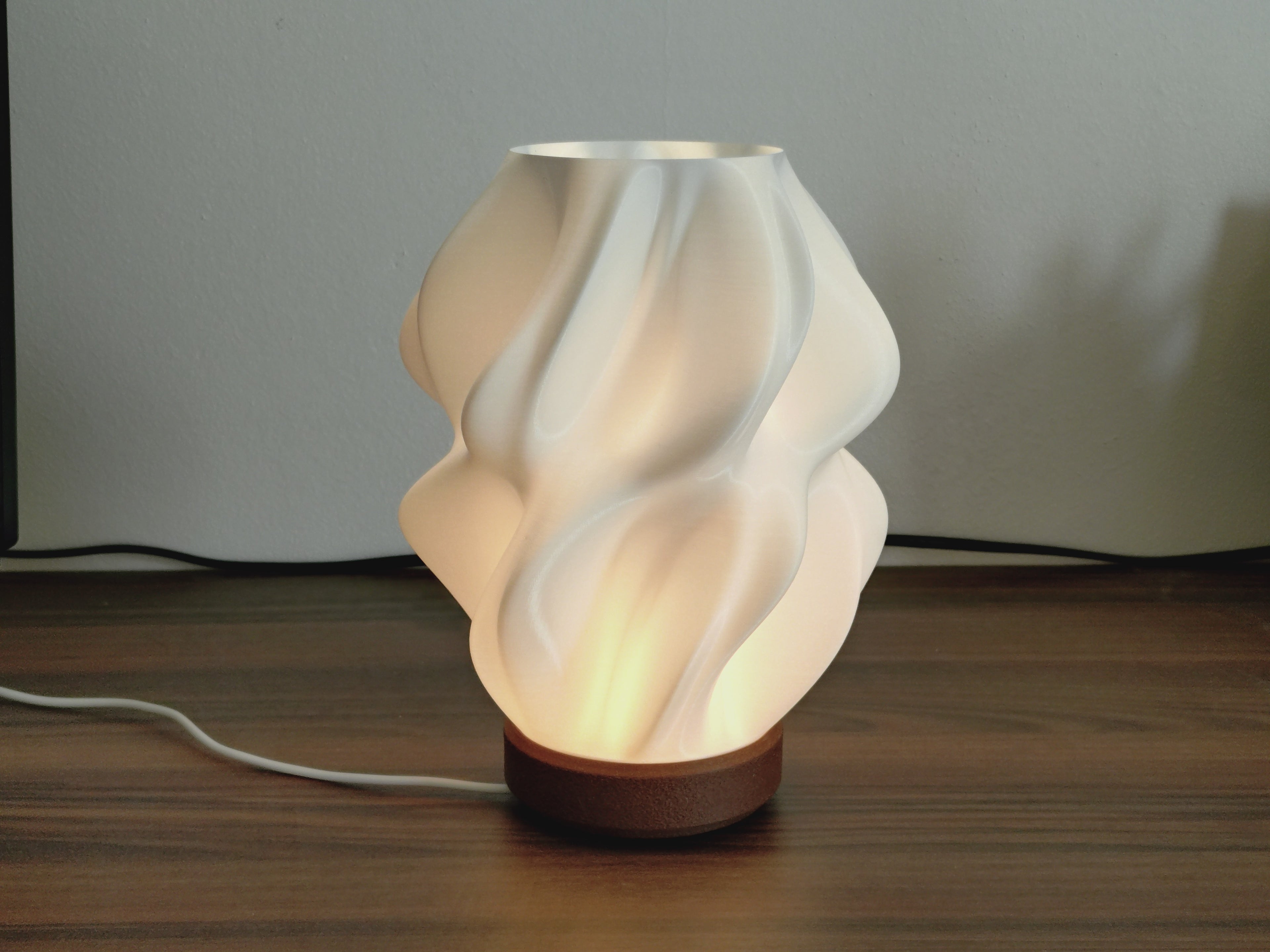 3D Printed Night Light - Designer Swirl