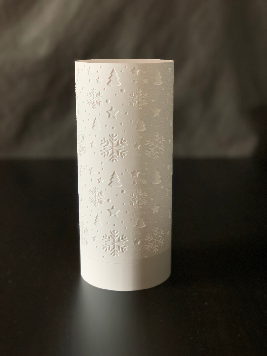 3D Printed Night Light - White Christmas