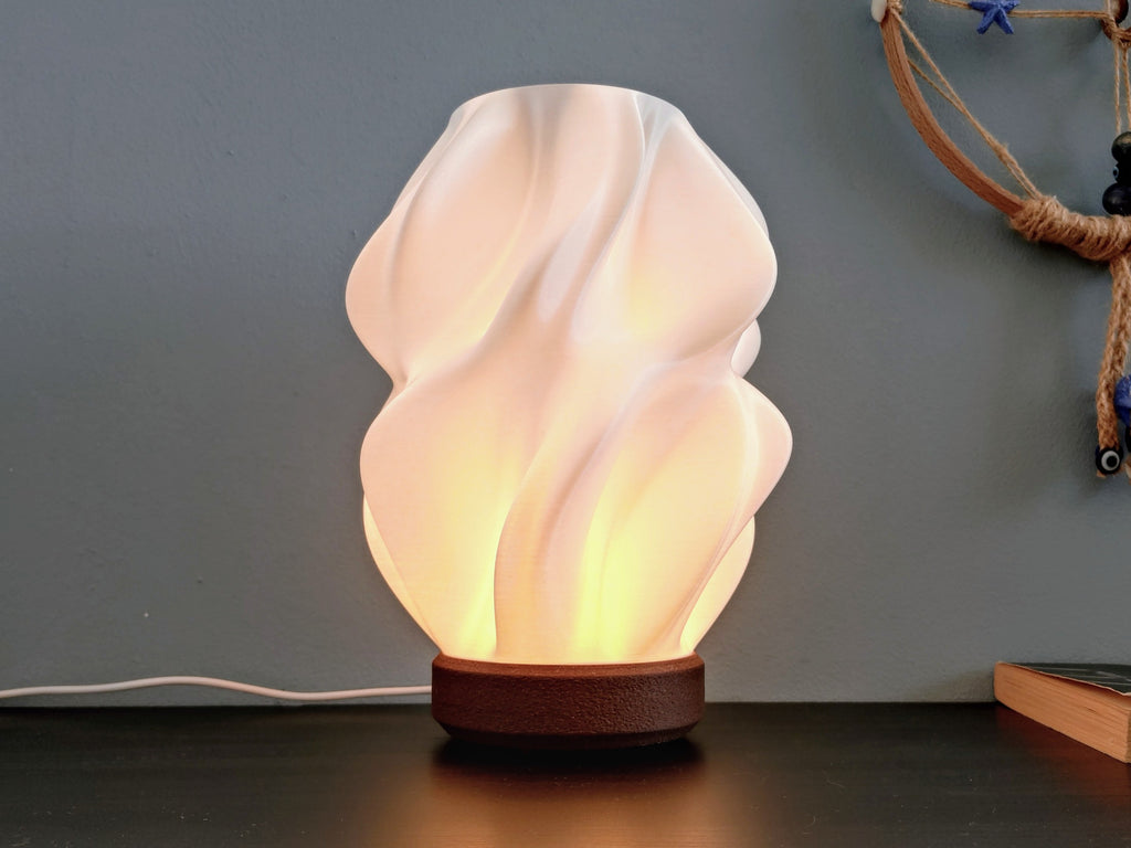 3D Printed Night Light - Designer Swirl