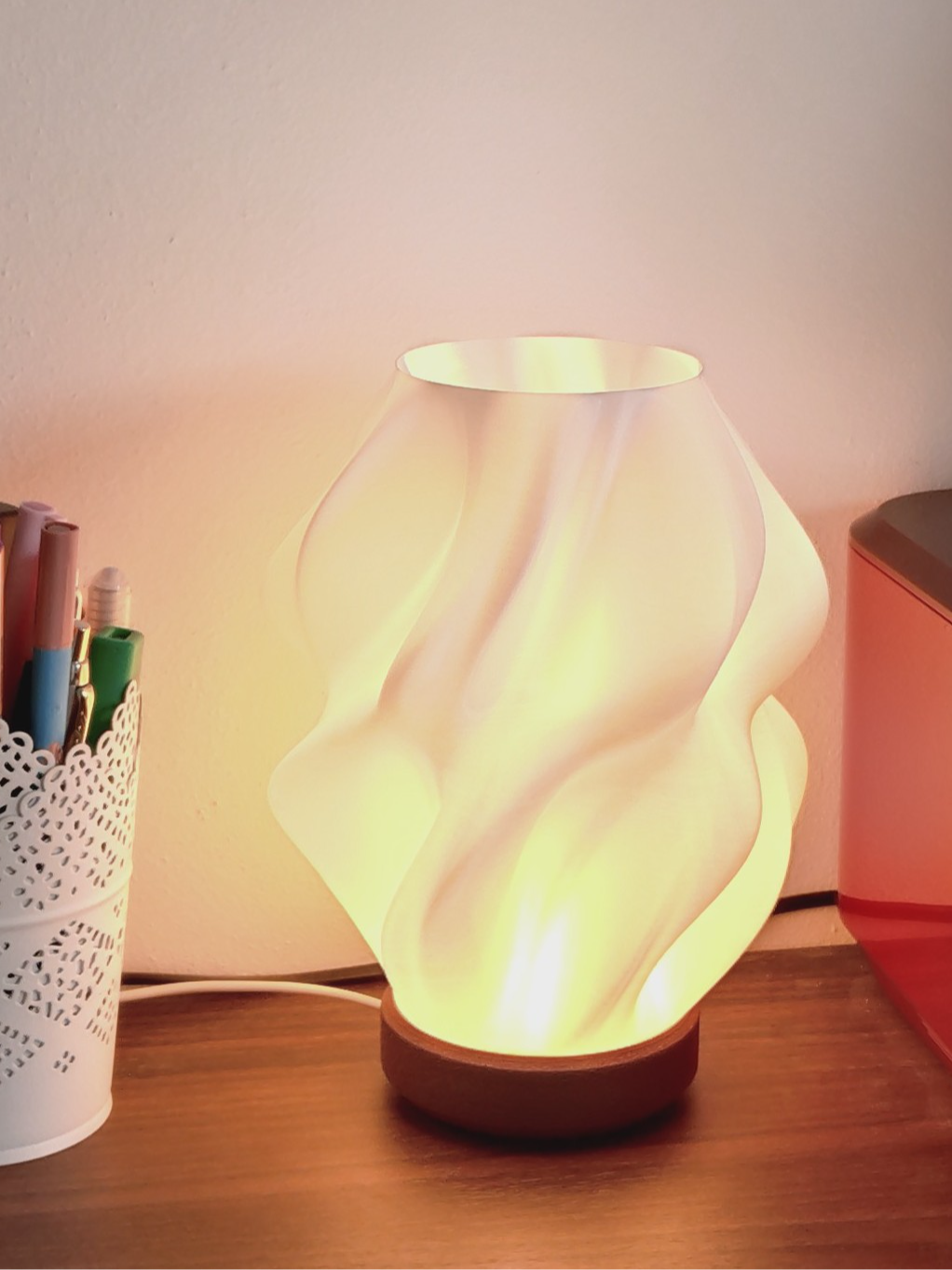 3D Printed Night Light - Designer Swirl